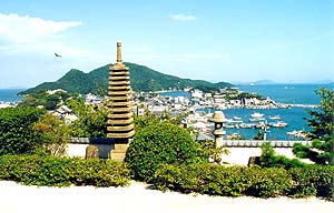 医王寺境内からの風景